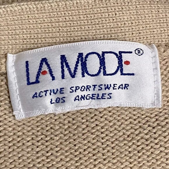 Vintage La Mode Spruce Ridge Pastel Colour Block Button Up Knit Cardigan M - Picture 5 of 14